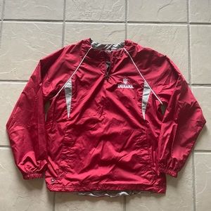 IU indiana university red vintage windbreaker